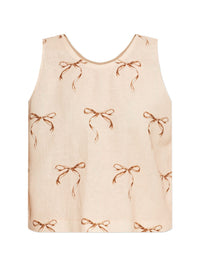 FORTE FORTE BOW PRINT TOP
