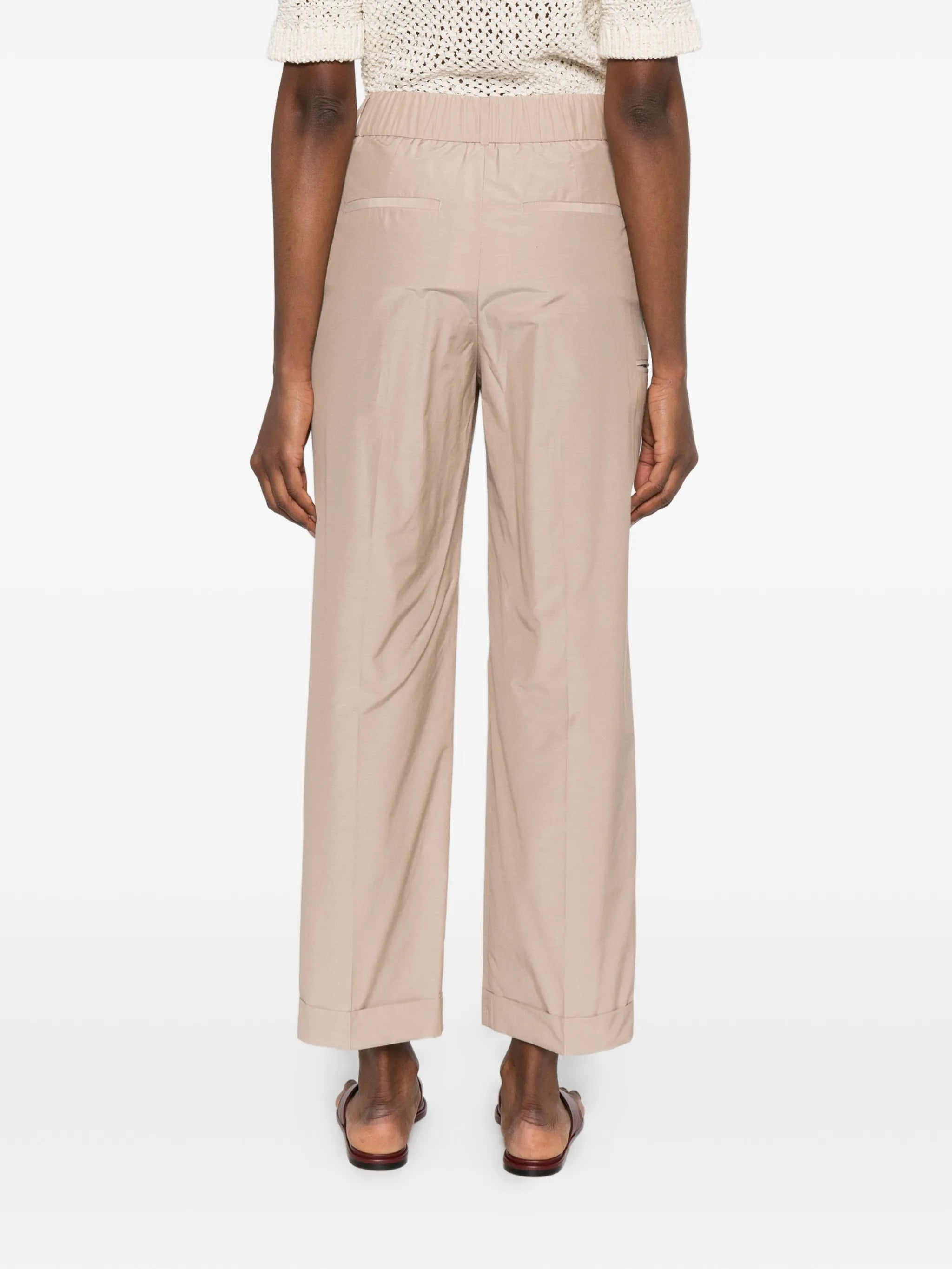 PESERICO SIGN PLEATED TROUSERS