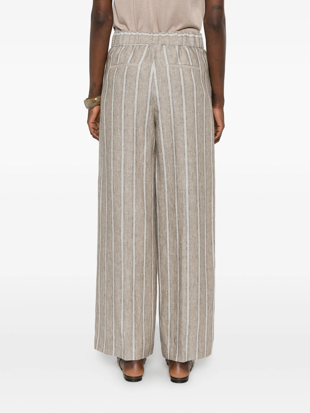 PESERICO SIGN STRIPED TROUSERS