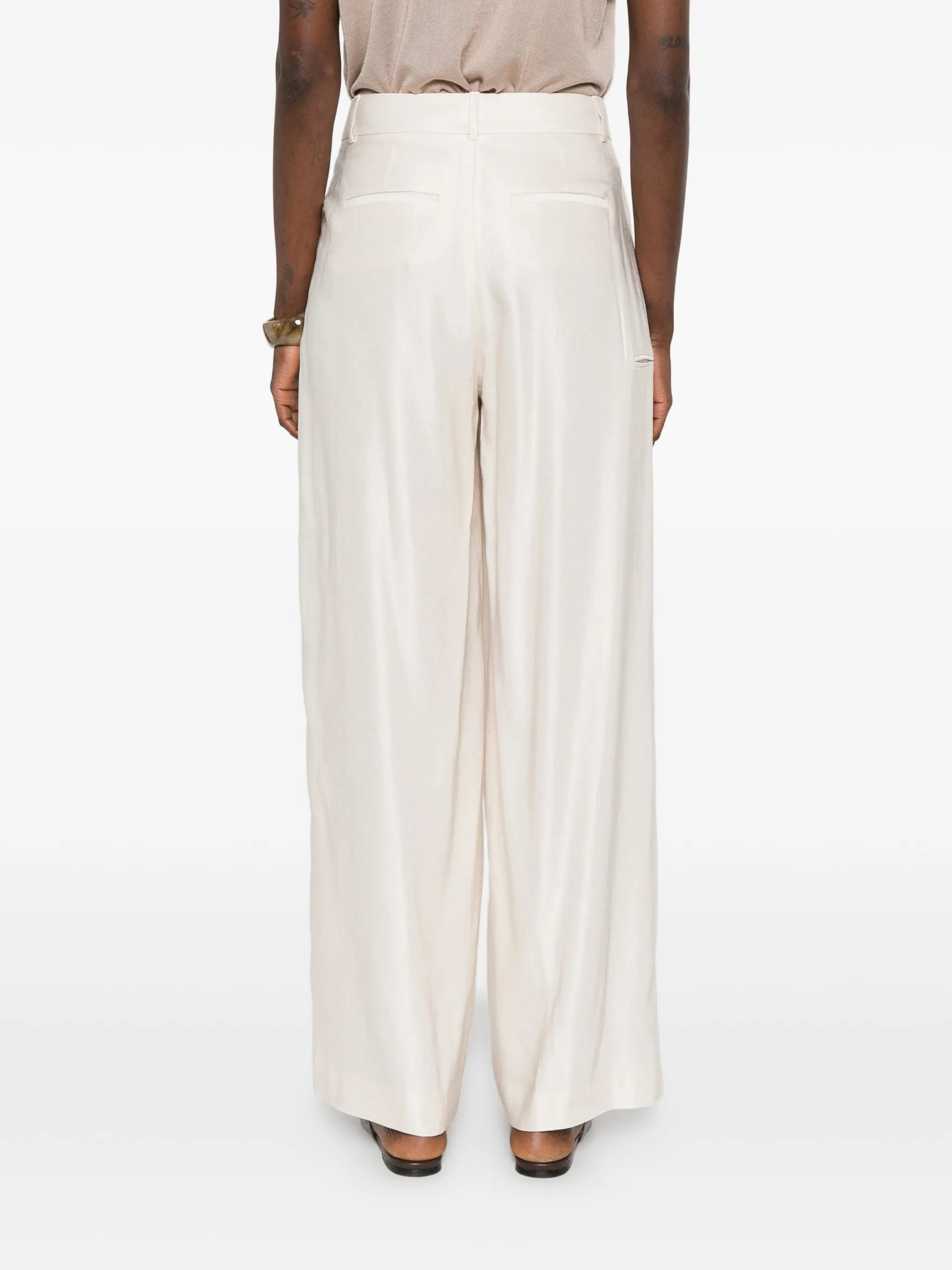 PESERICO SIGN PLEATED TROUSERS