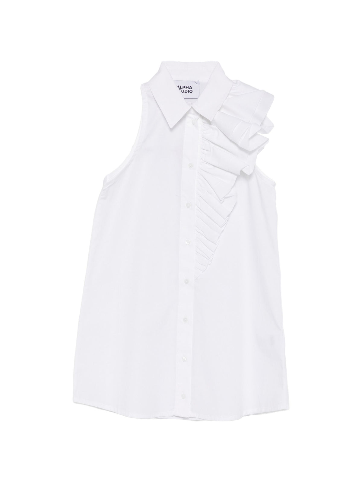 ALPHA STUDIO RUFFLED SHIRT