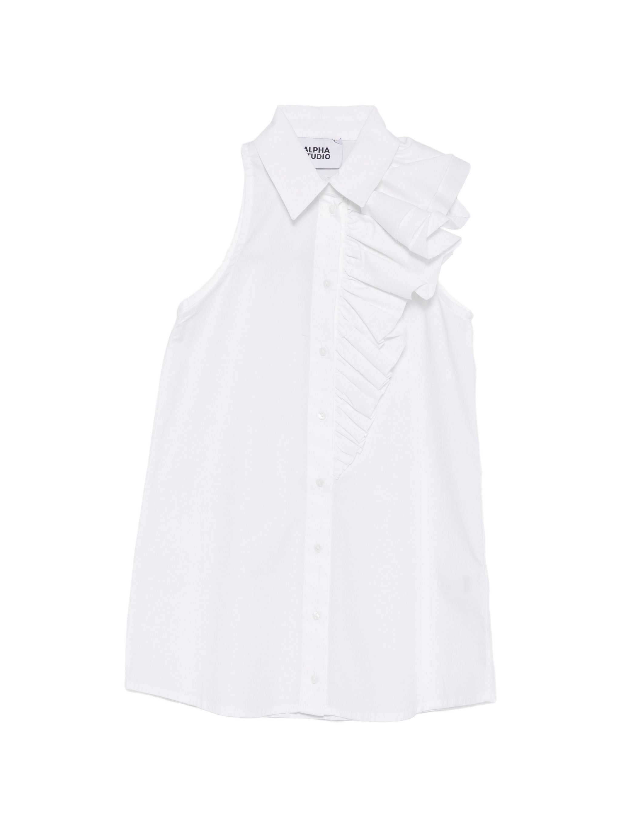ALPHA STUDIO RUFFLED SHIRT