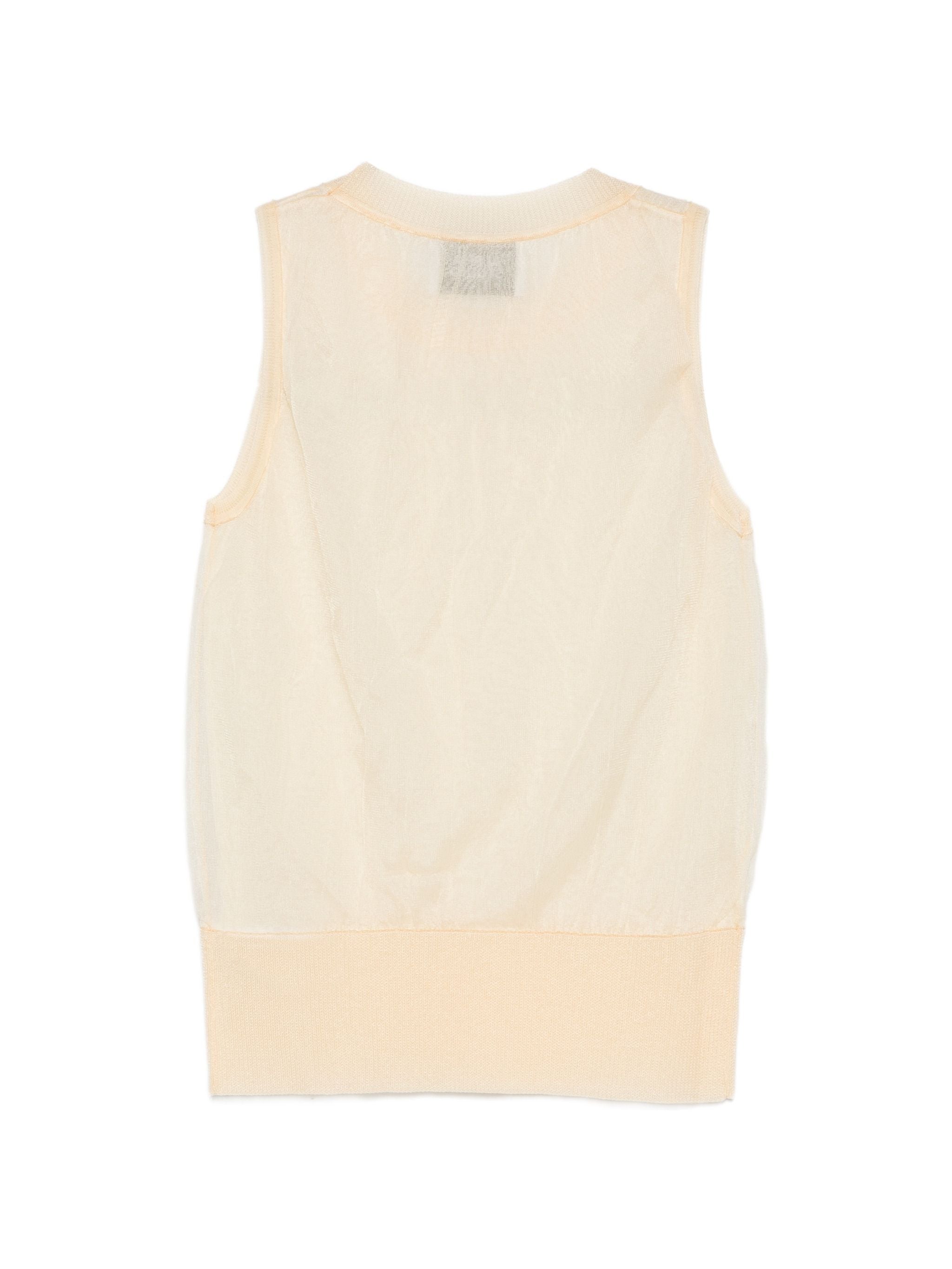 ALPHA STUDIO SHEER TOP