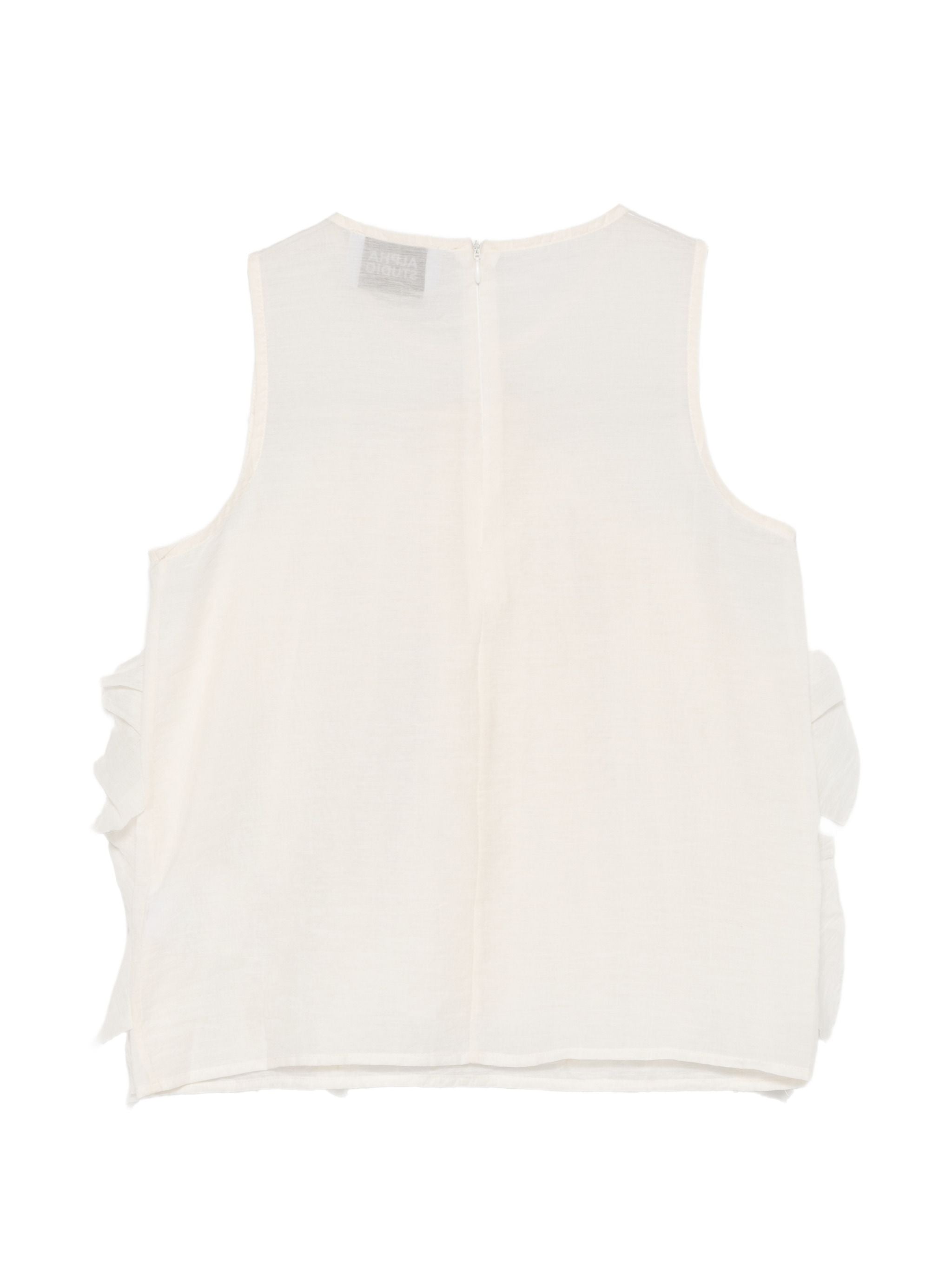 ALPHA STUDIO RUFFLED TOP
