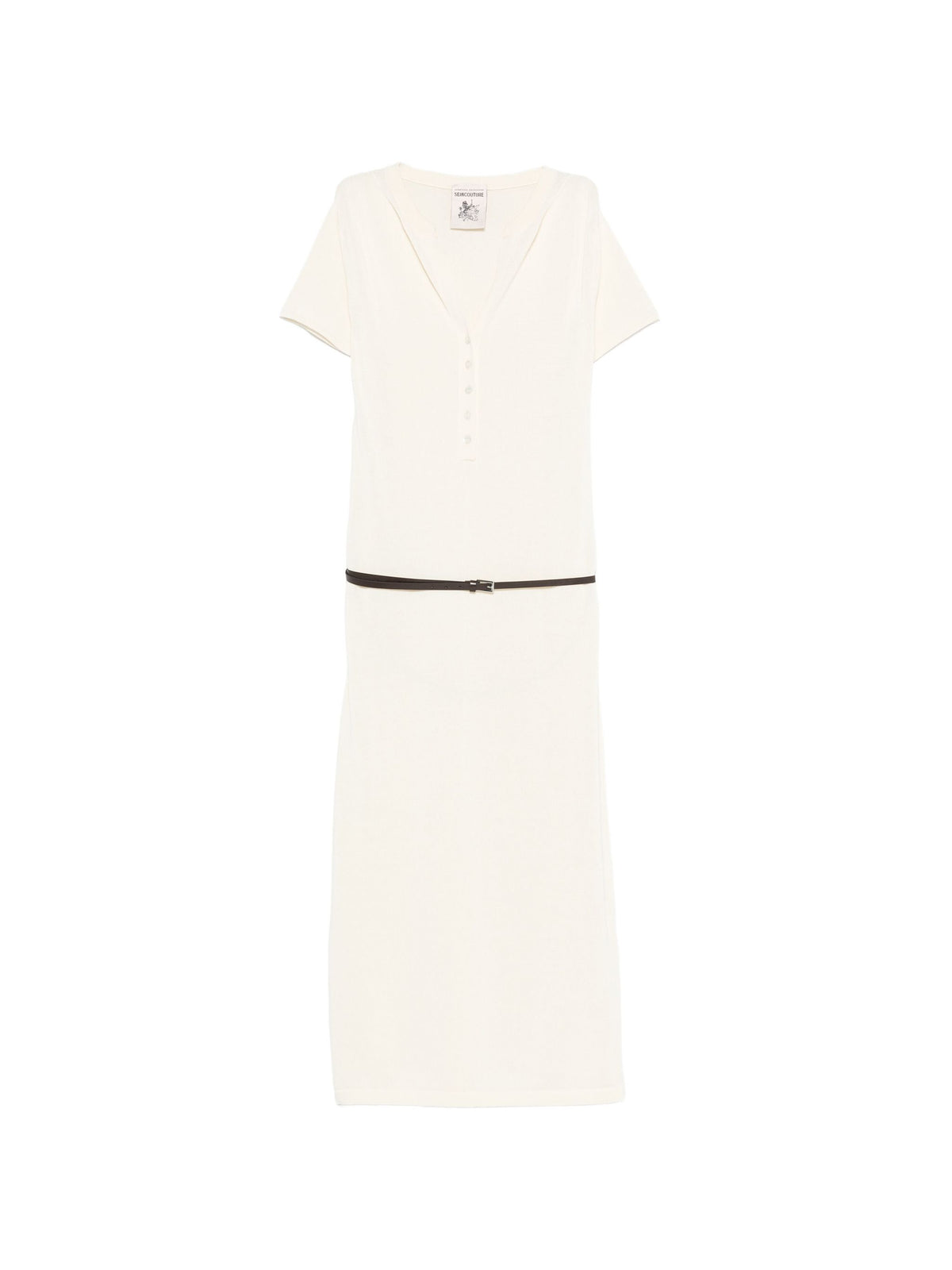 SEMICOUTURE BELTED DRESS