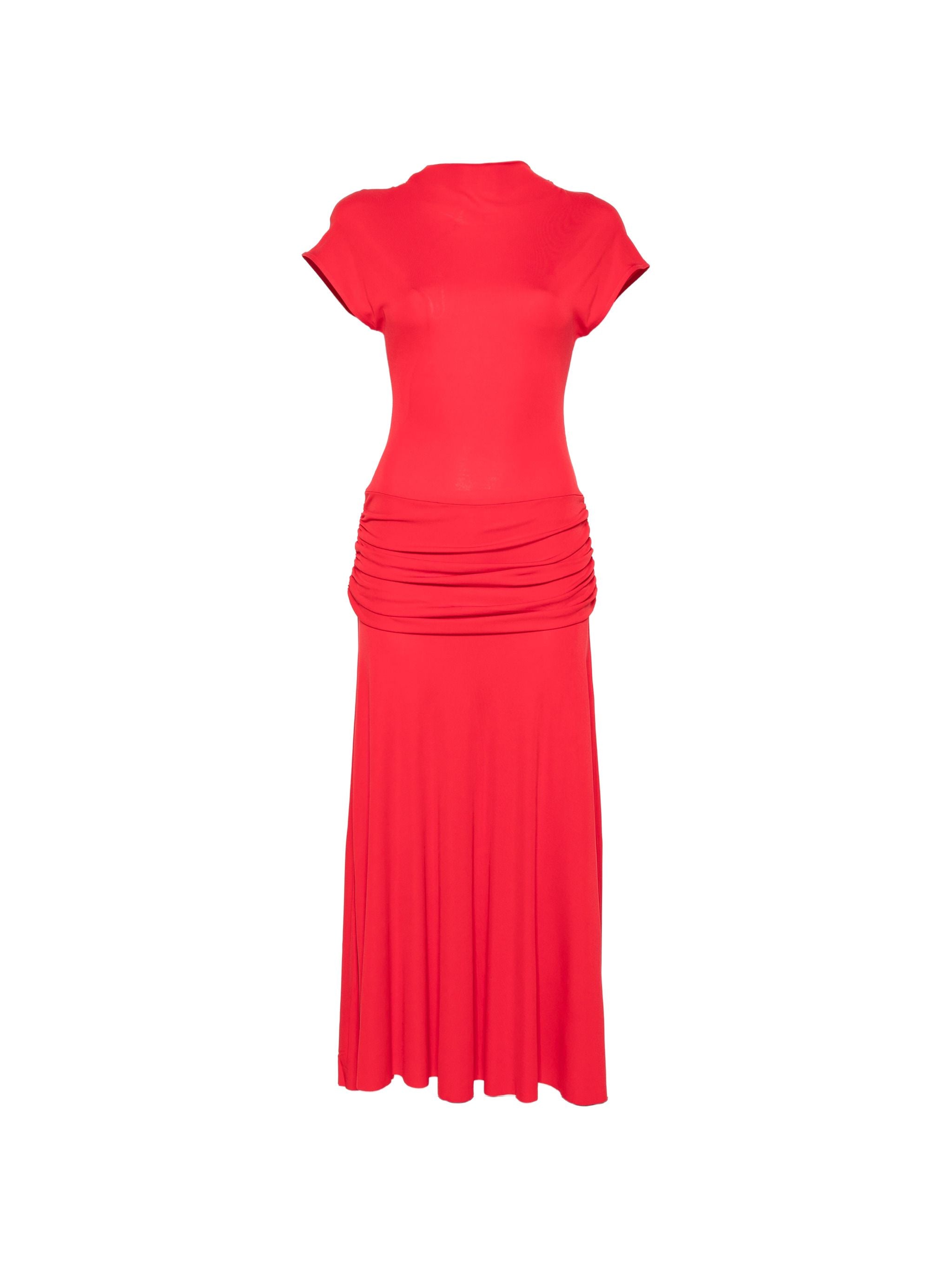 SEMICOUTURE DRAPED DRESS