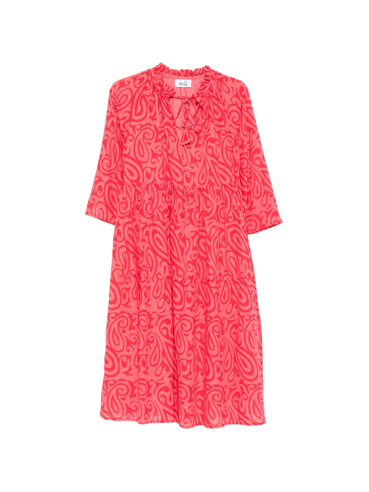 NIU WIDE FLOUNCED DRESS