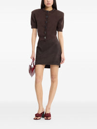 ROTATE SUEDE MINI SKIRT