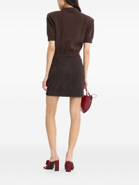 ROTATE SUEDE MINI SKIRT