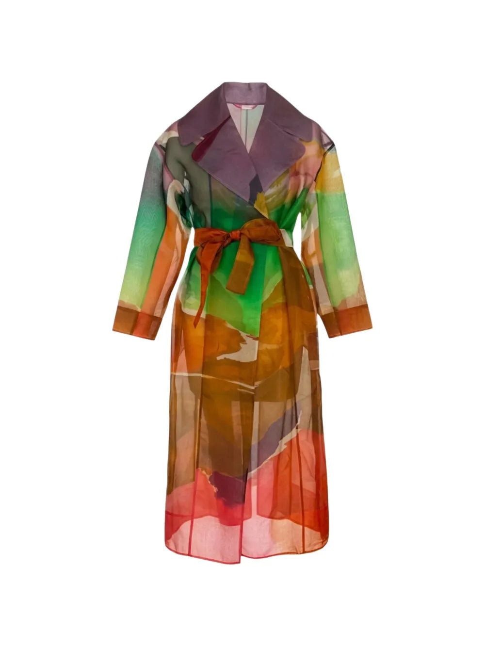 ULLA JOHNSON NOVALIE ORGANZA TRENCH COAT