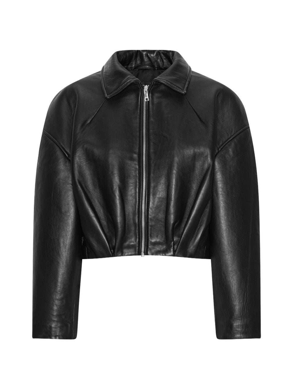 ROTATE BONDED LEATHER JACKET