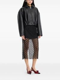 ROTATE BONDED LEATHER JACKET