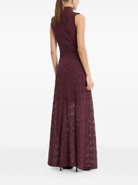 ROTATE LACE MAXI FLARED DRESS