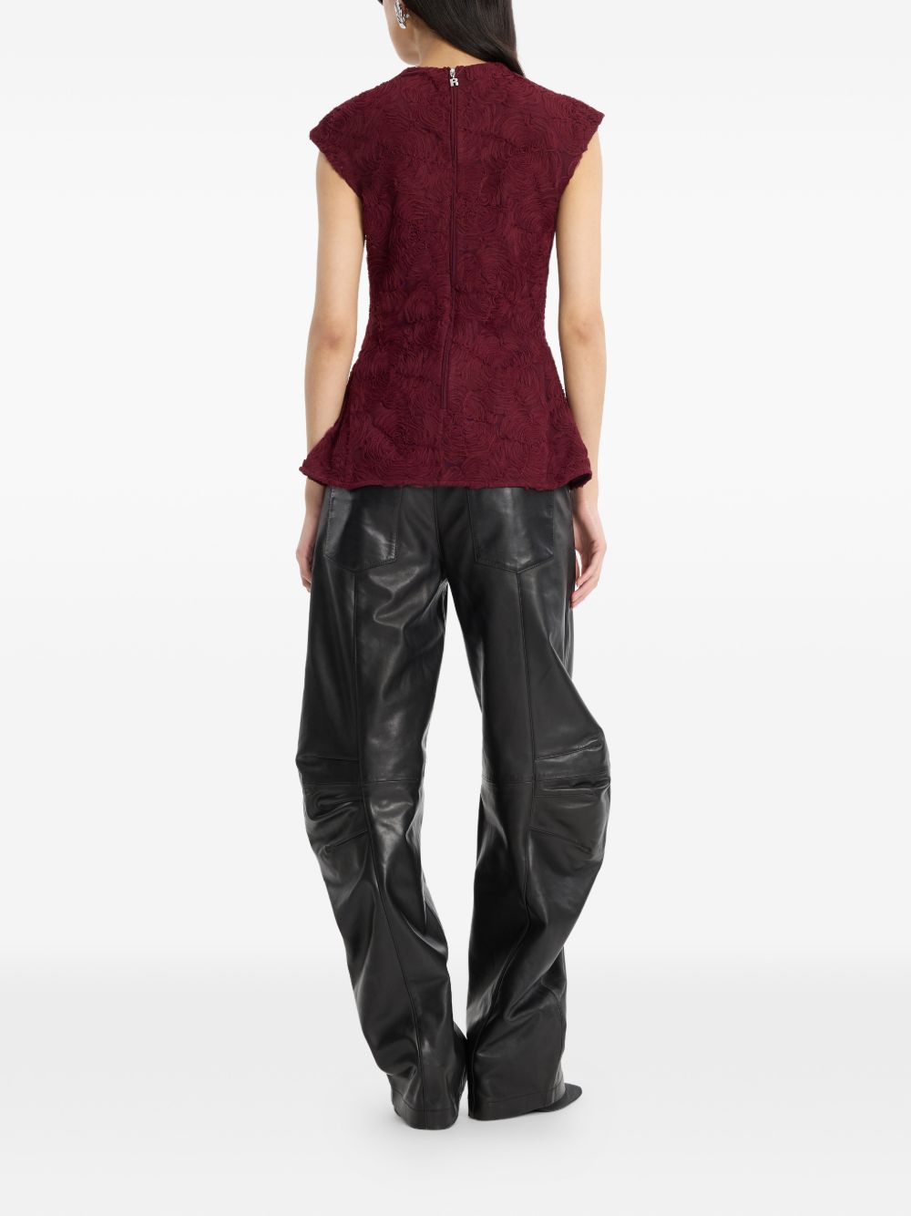 ROTATE FLOWER MESH TOP