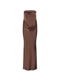 ROTATE CORSAGE LONG DRESS