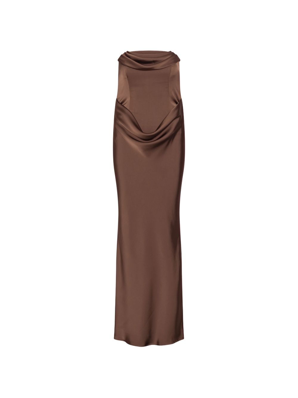 ROTATE CORSAGE LONG DRESS
