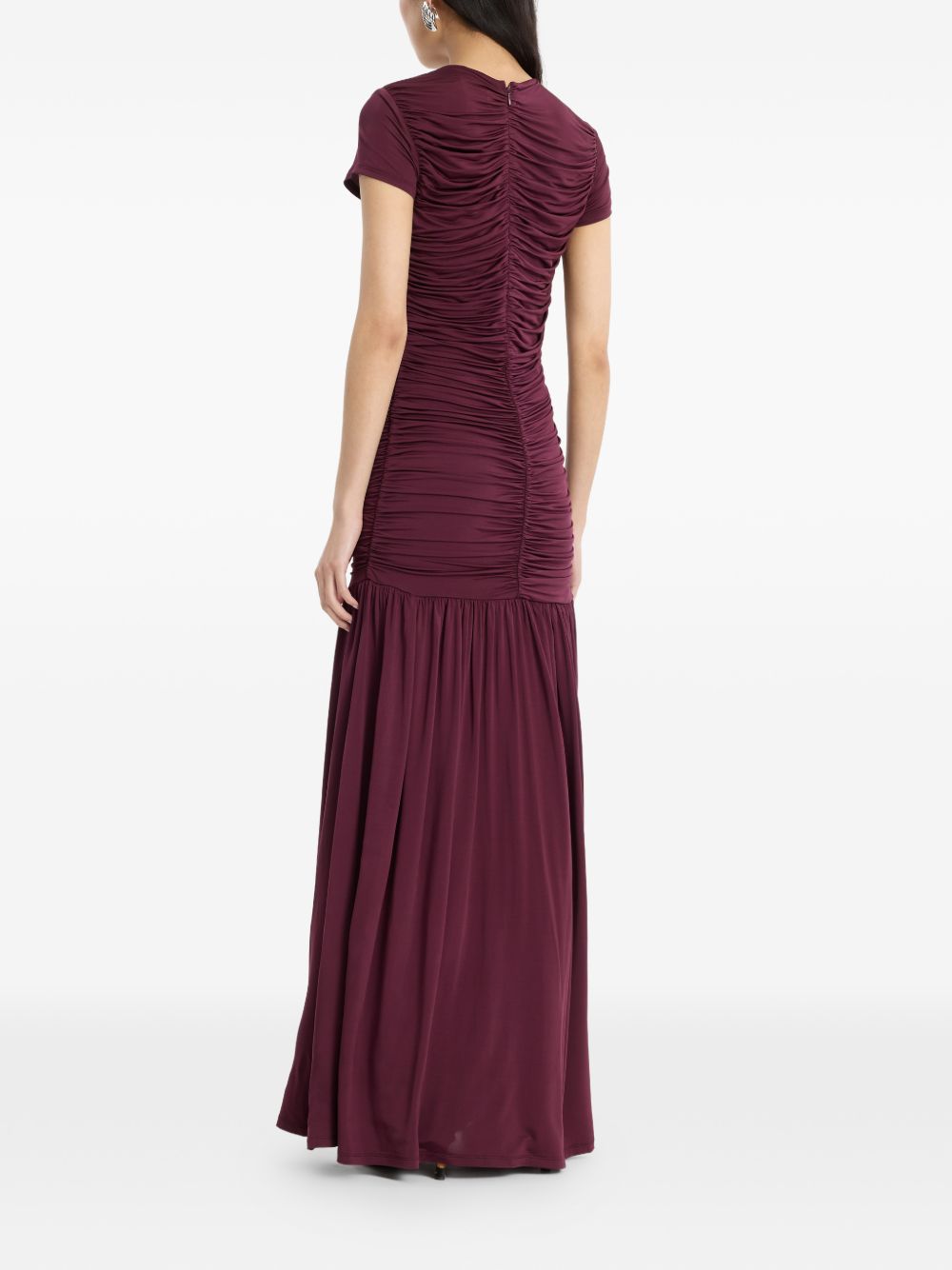 ROTATE GATHERED MAXI DRESS