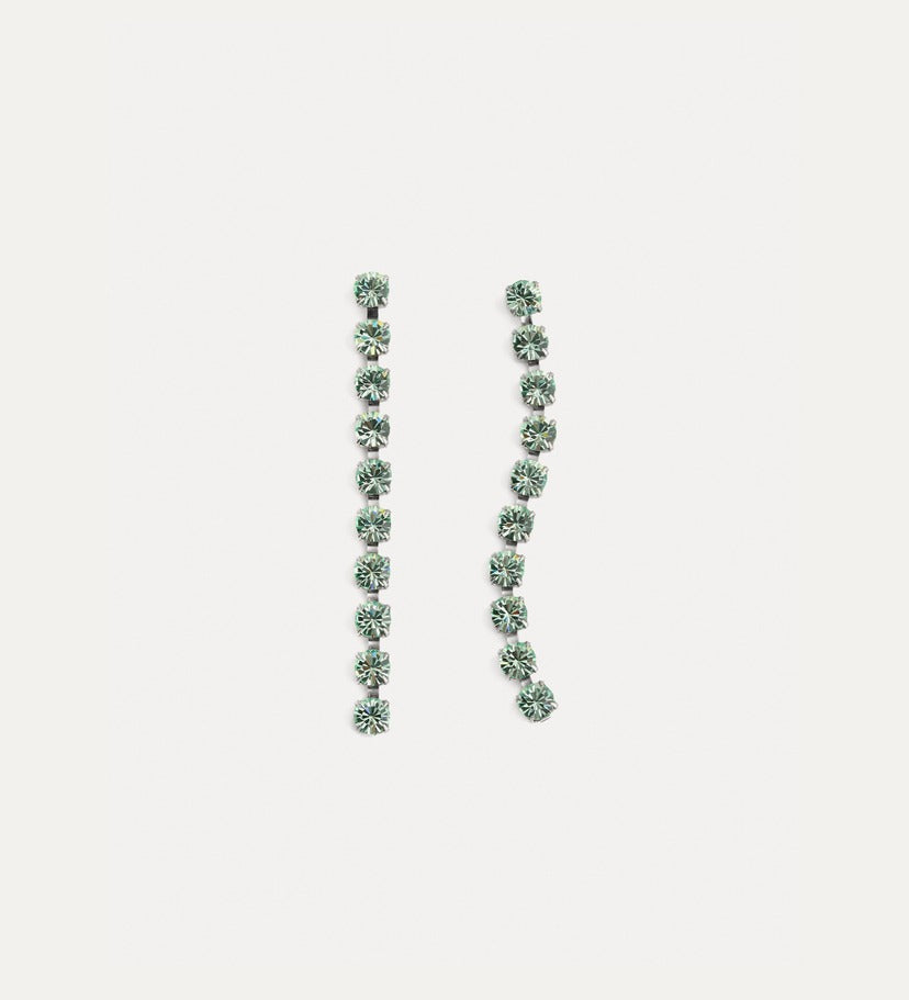 FORTE FORTE CRYSTAL PENDENT EARRINGS