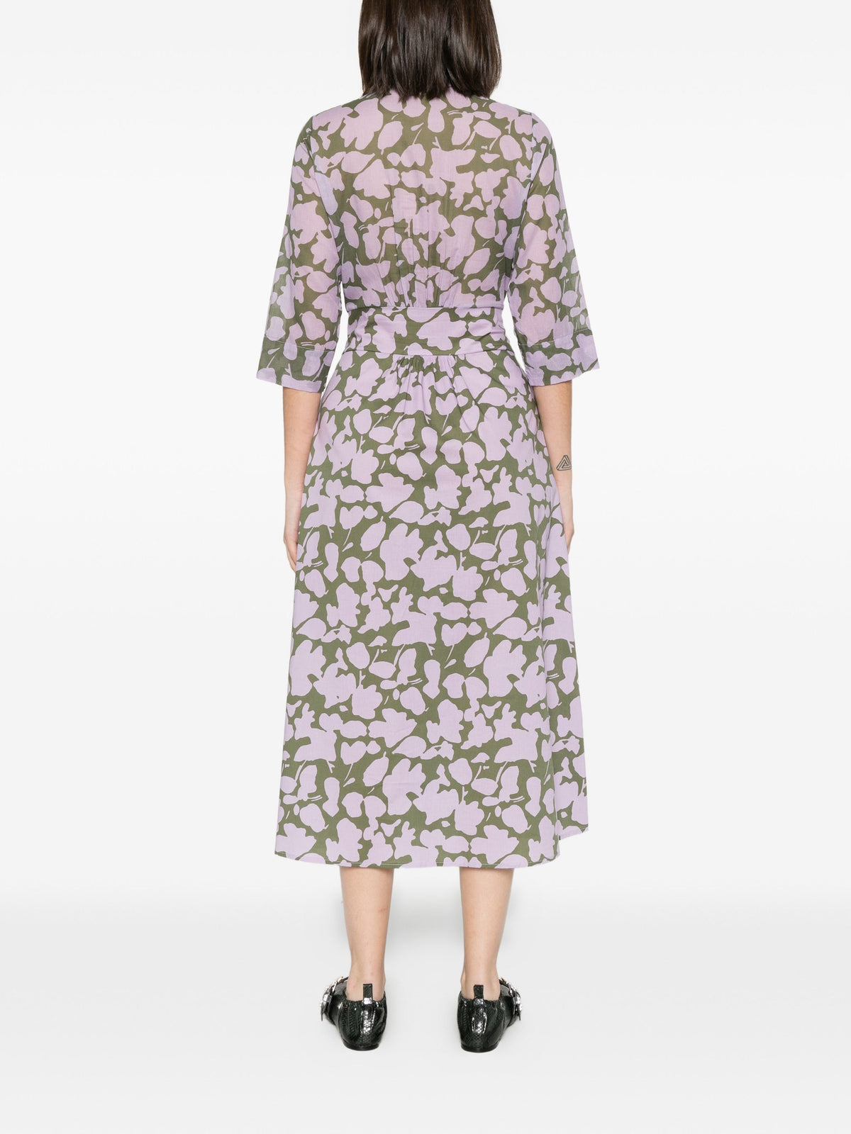 WHYCI MILANO PRINT SHIRT DRESS