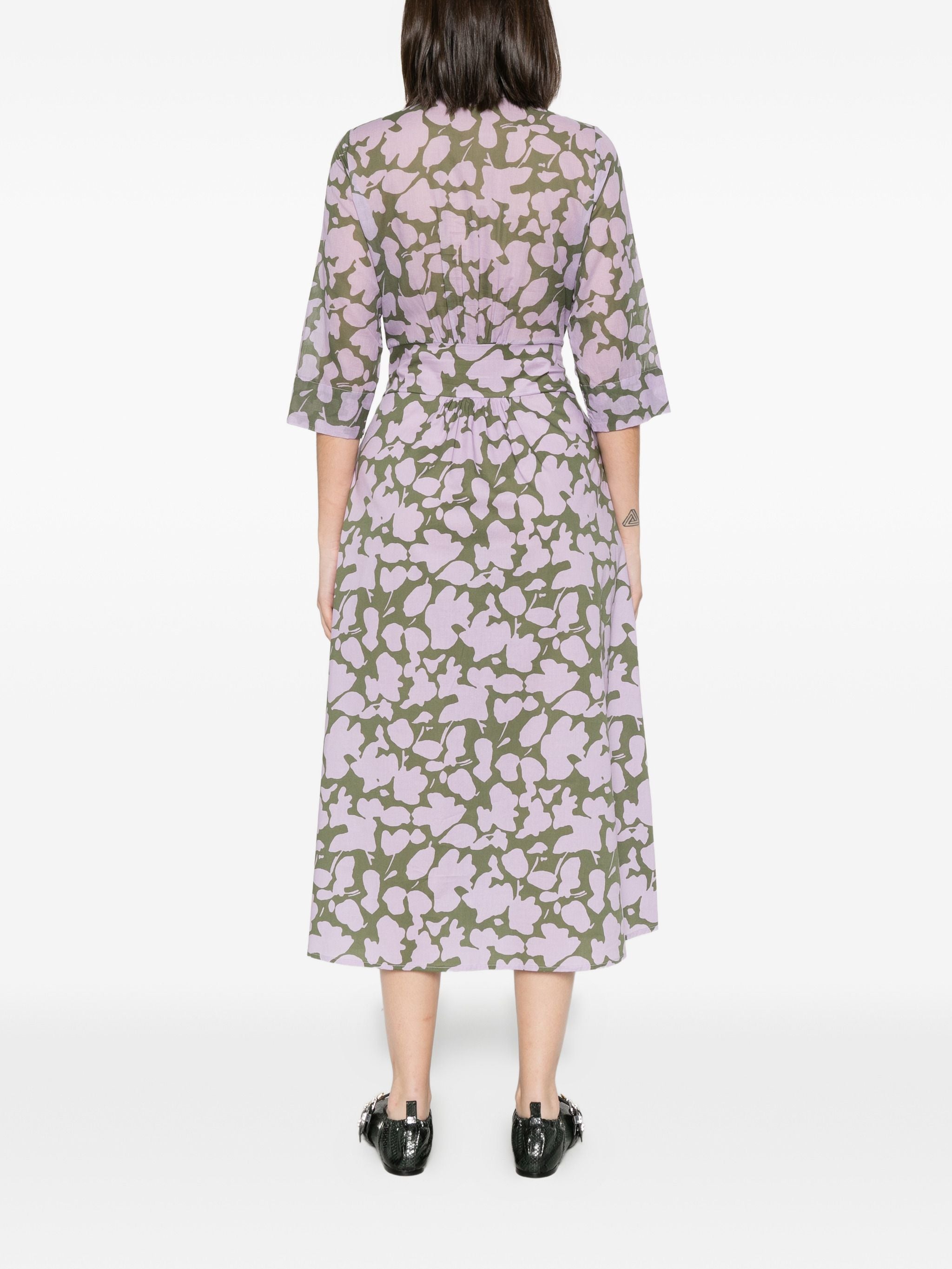 WHYCI MILANO PRINT SHIRT DRESS