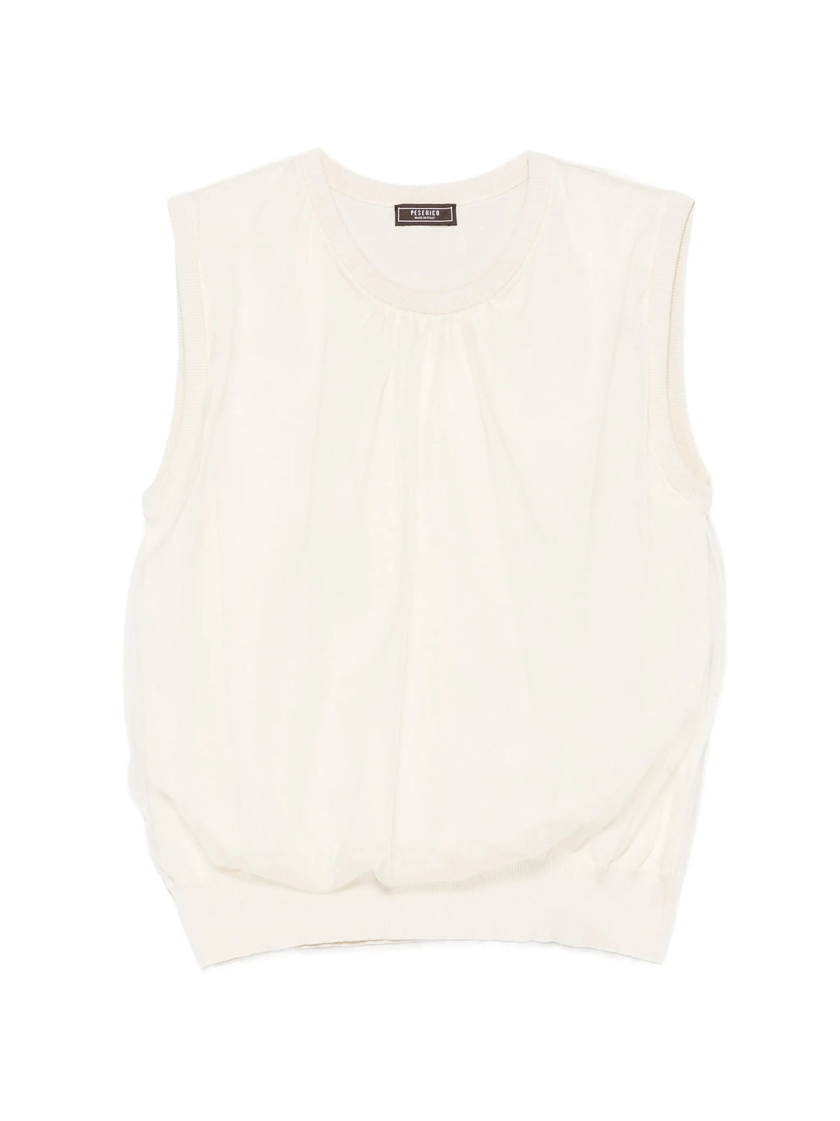 PESERICO AUREA TULLE OVERLAY TOP