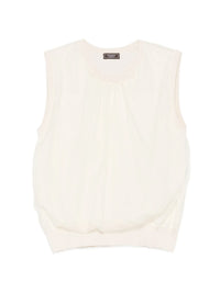 PESERICO AUREA TULLE OVERLAY TOP