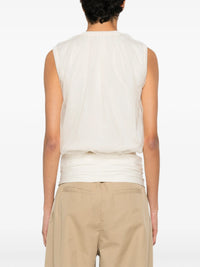 PESERICO AUREA TULLE OVERLAY TOP