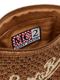 MC2 SAINT BARTH RAFFIA POUCH