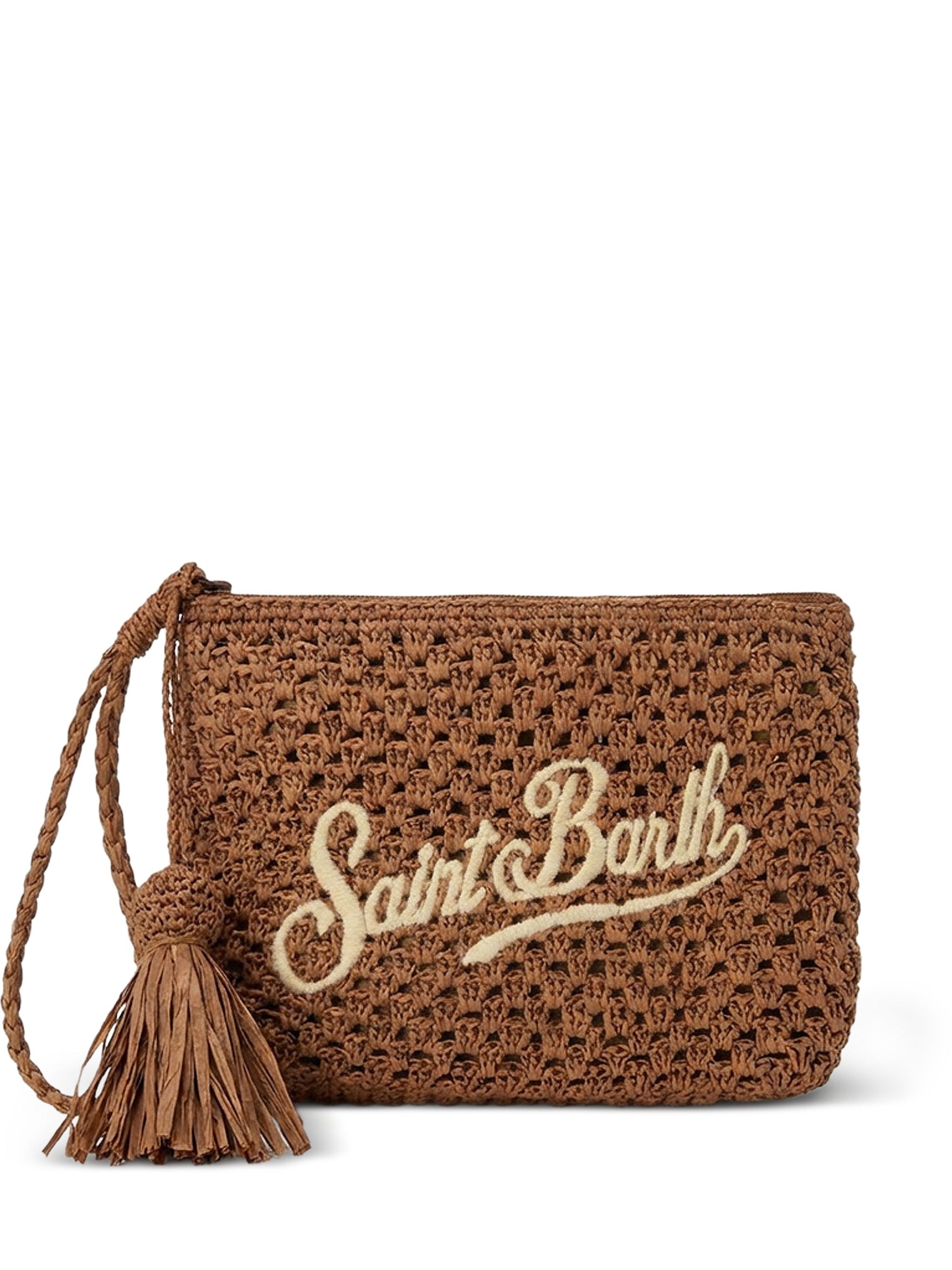 MC2 SAINT BARTH RAFFIA POUCH