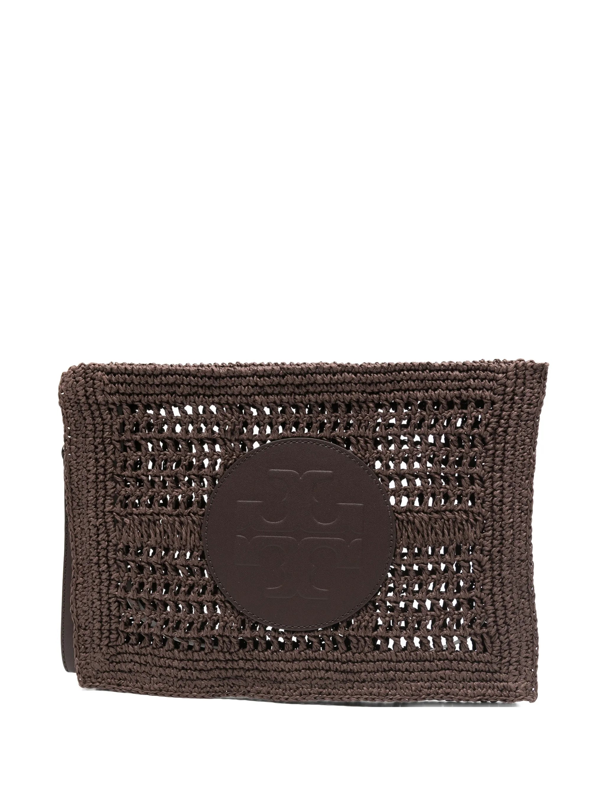 TORY BURCH ELLA HAND-CROCHETED POUCH