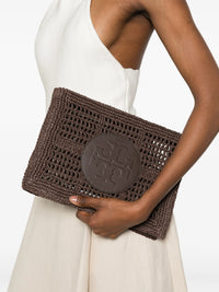 TORY BURCH ELLA HAND-CROCHETED POUCH
