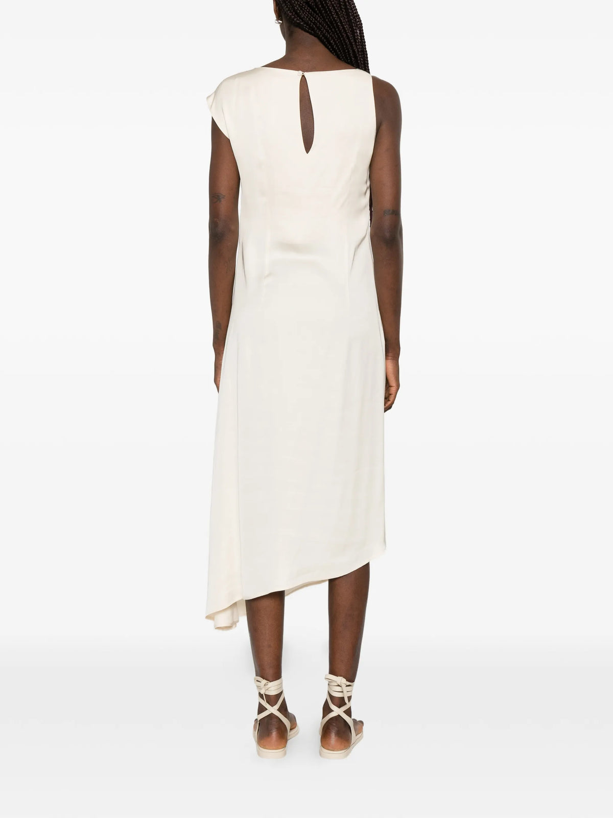 PESERICO AUREA DRAPED DRESS