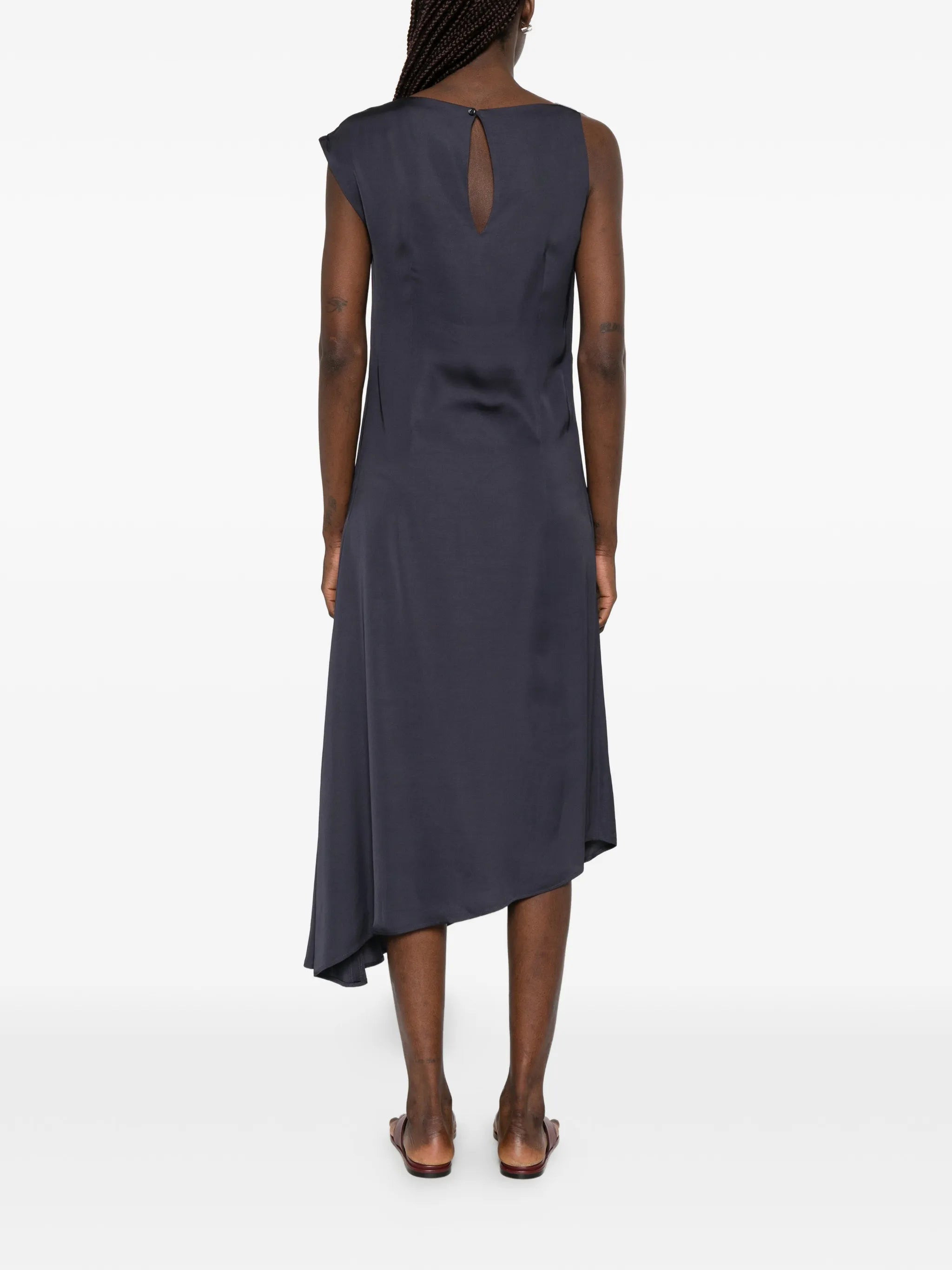 PESERICO AUREA DRAPED DRESS