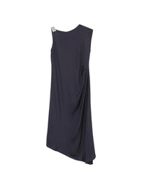 PESERICO AUREA DRAPED DRESS