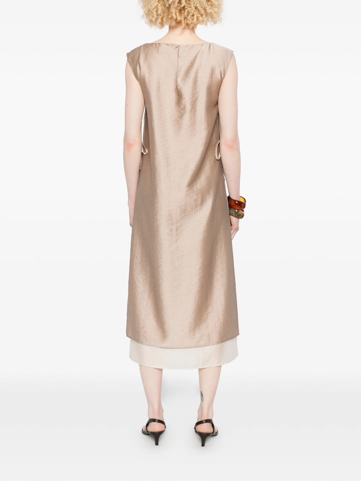 PESERICO AUREA ORGANZA DRESS