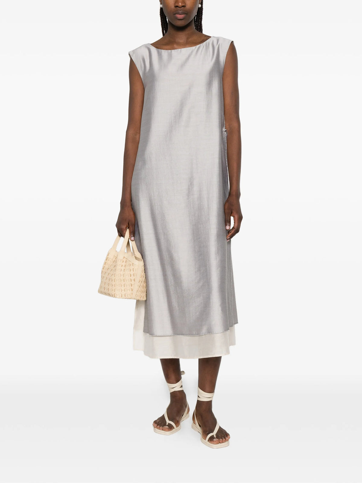 PESERICO AUREA ORGANZA DRESS