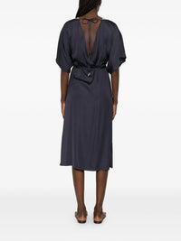 PESERICO AUREA SATIN DRESS