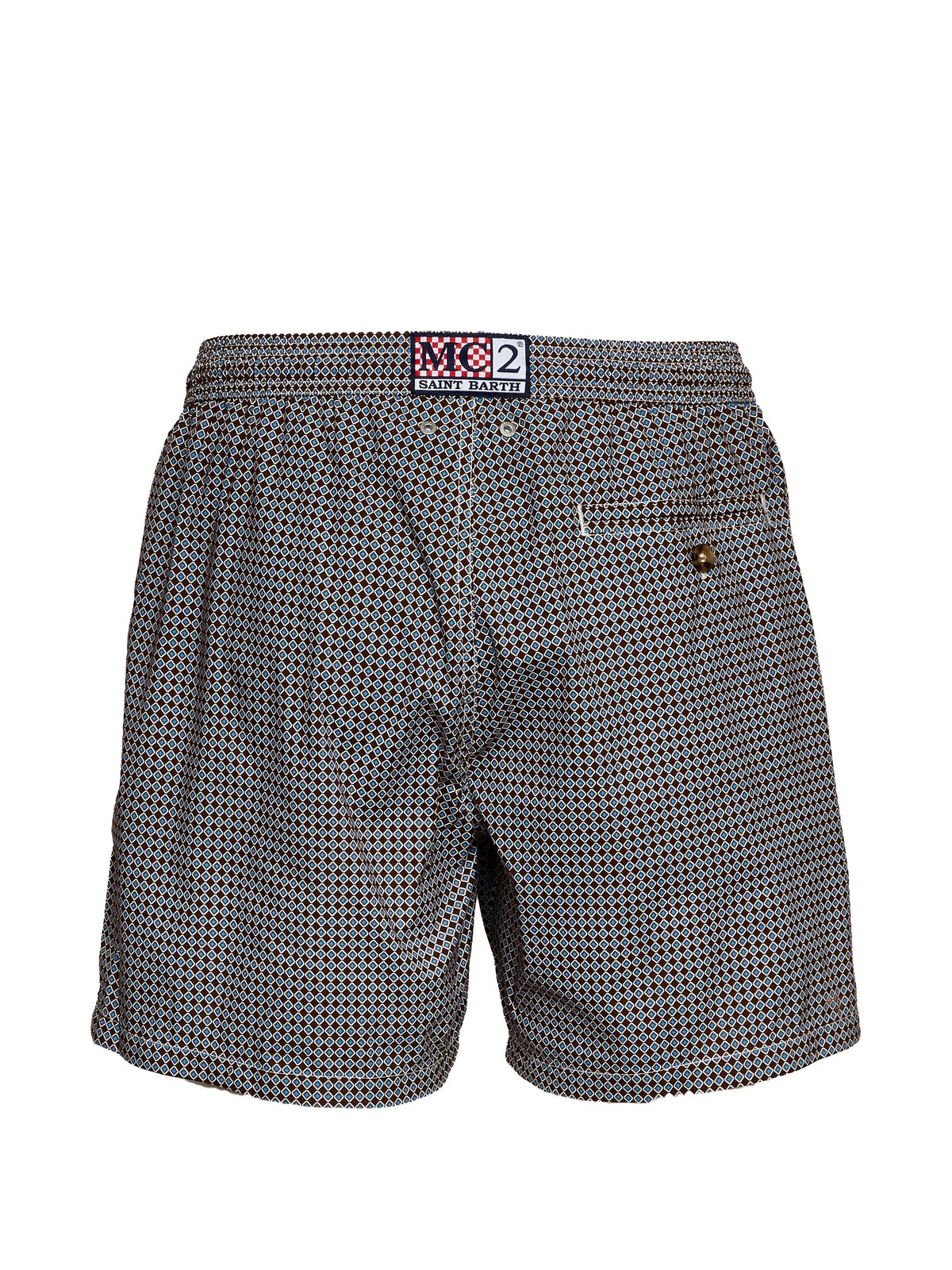 MC2 SAINT BARTH GEOMETRIC SWIM SHORTS
