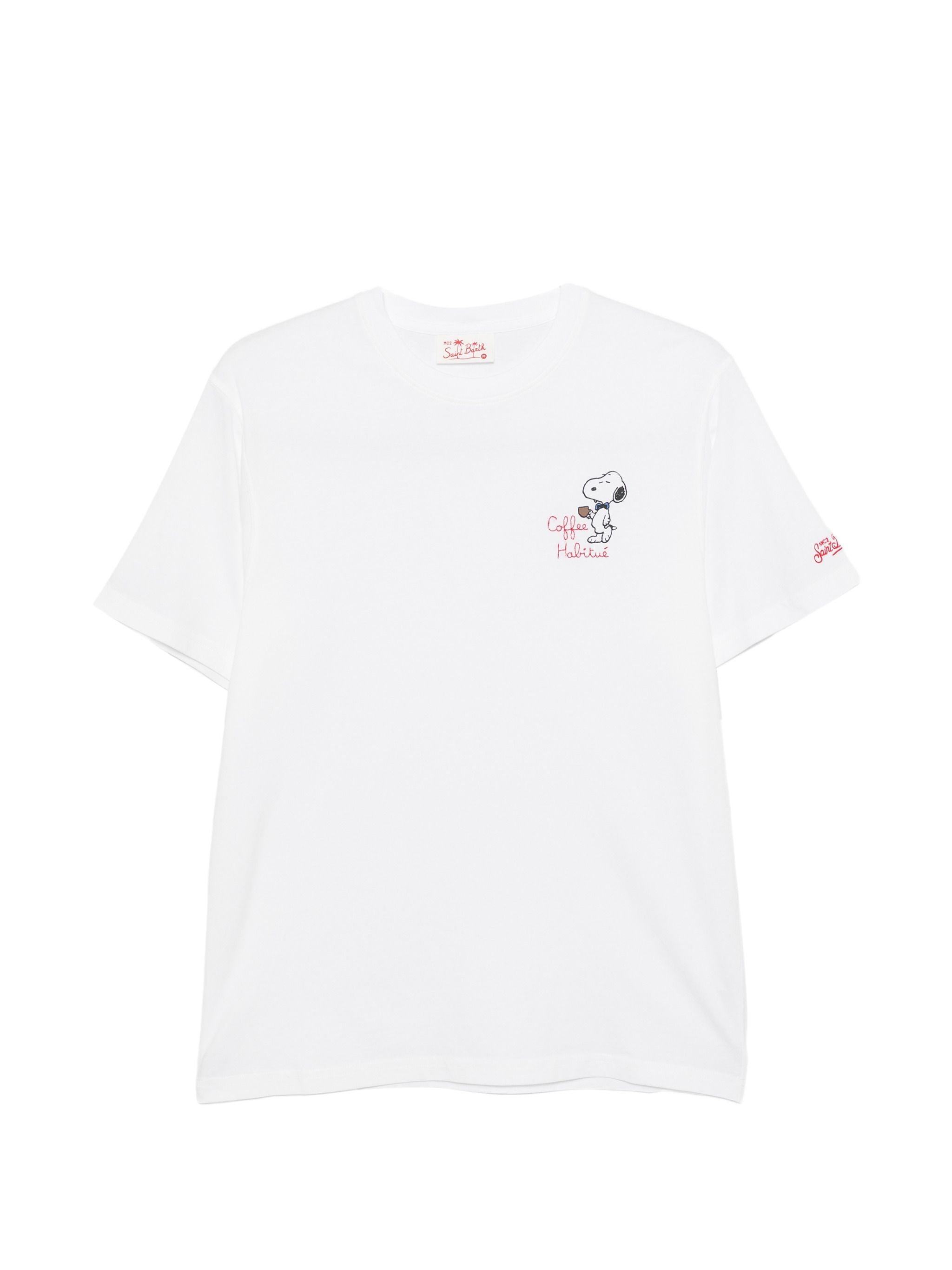 MC2 SAINT BARTH SNOOPY COFFEE T-SHIRT