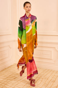 ULLA JOHNSON CRITIQUE LS SILK DRESS