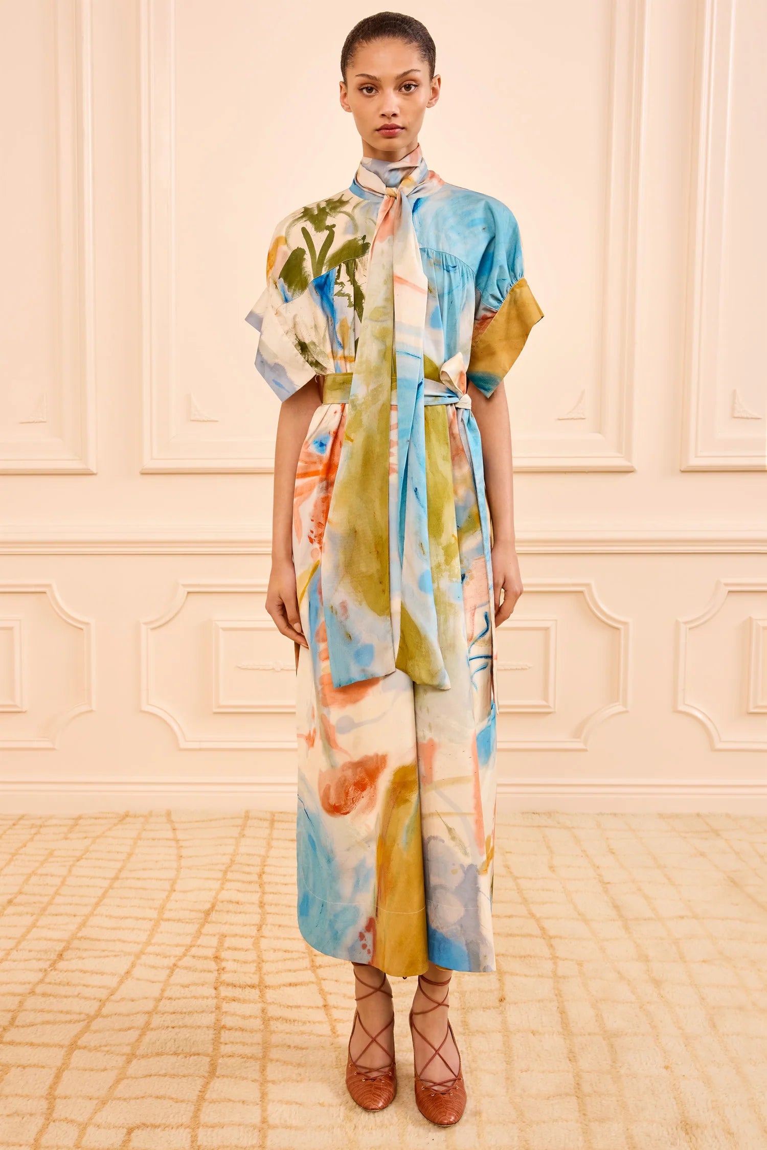 ULLA JOHNSON STUDIO SS COTTON DRESS