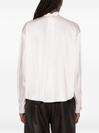 FORTE FORTE SATIN BOW-TIE SHIRT