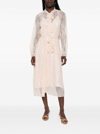 FORTE FORTE CHANTILLY LACE BOW-TIE DRESS