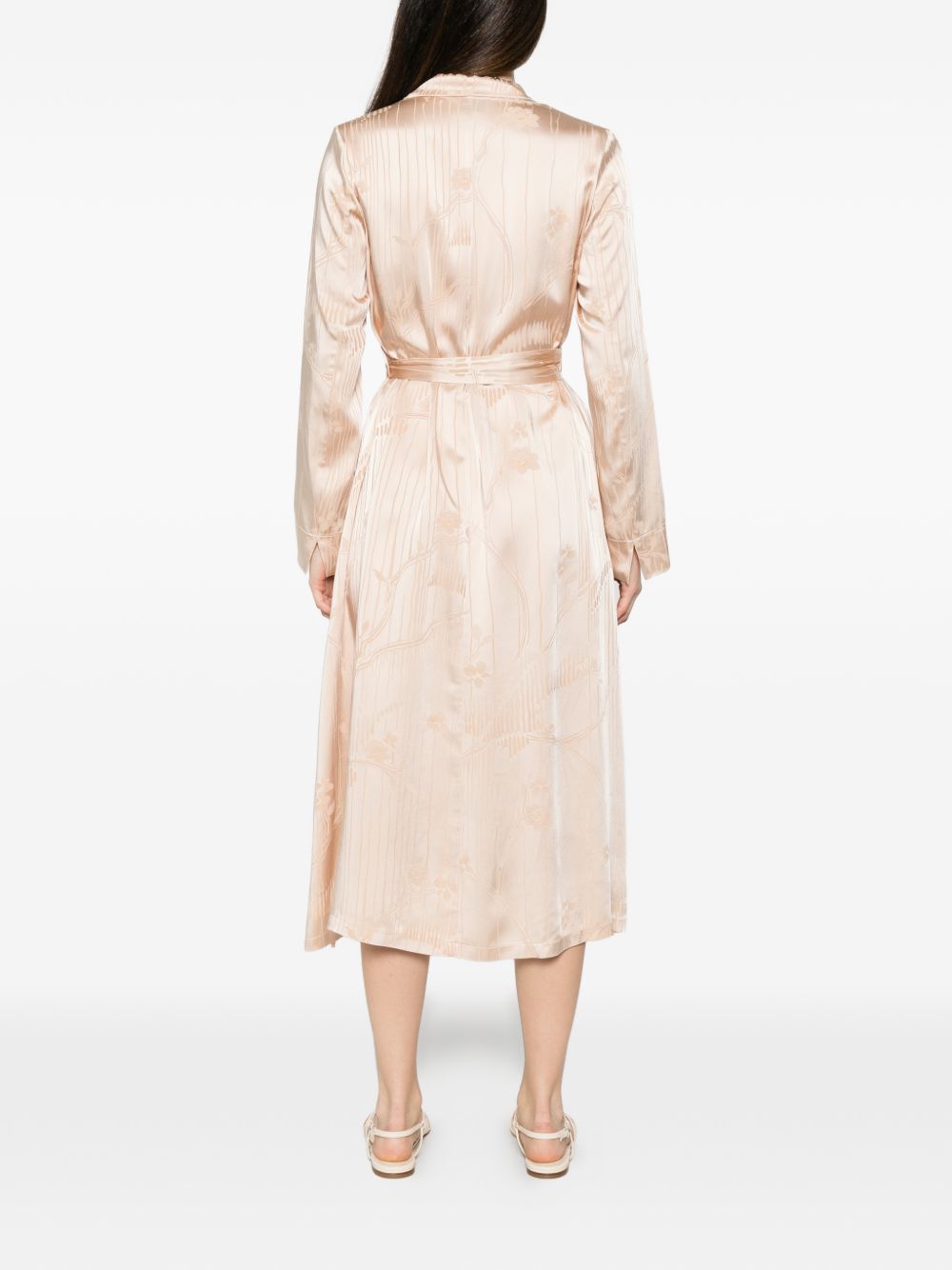 FORTE FORTE JACQUARD WRAP DRESS