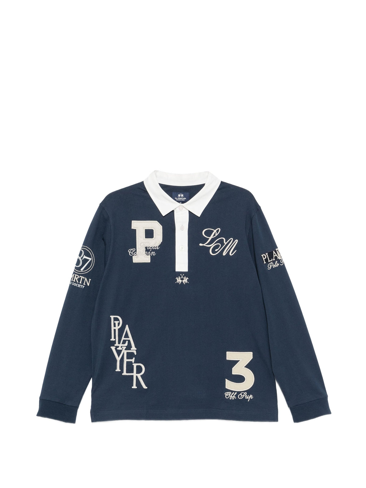 LA MARTINA LOGO PATCH POLO