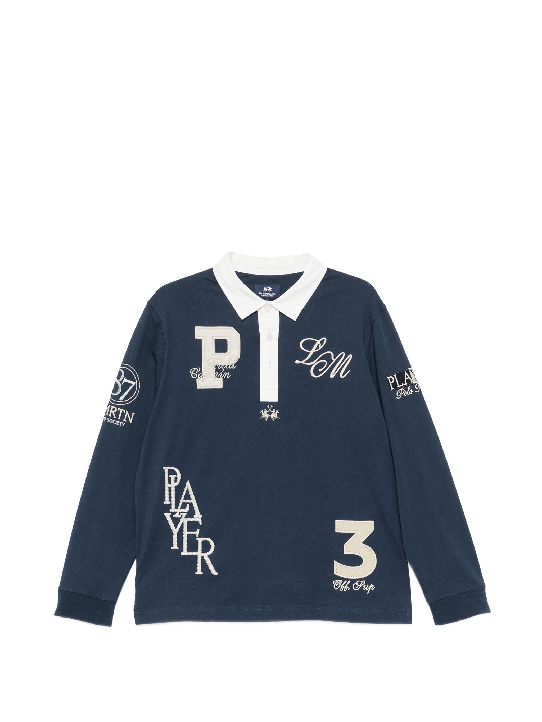 LA MARTINA LOGO PATCH POLO