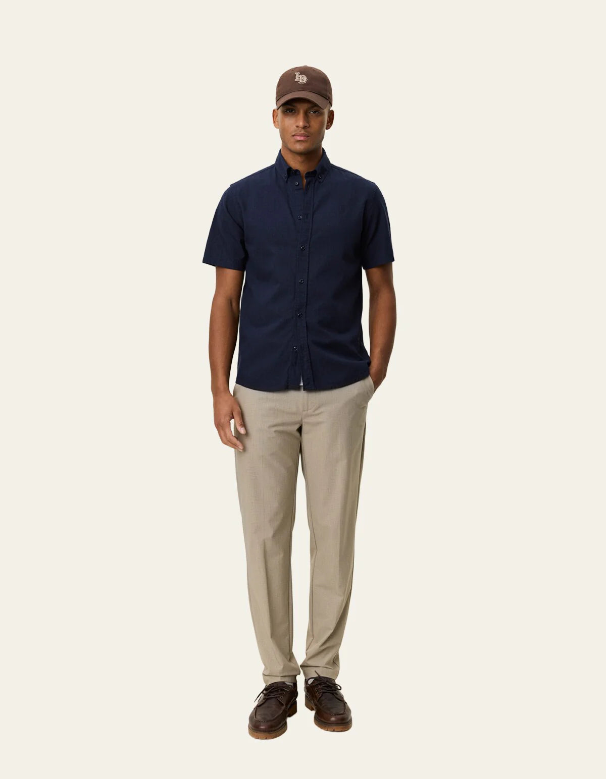 LES DEUX KONRAD COTTON LINEN SHIRT