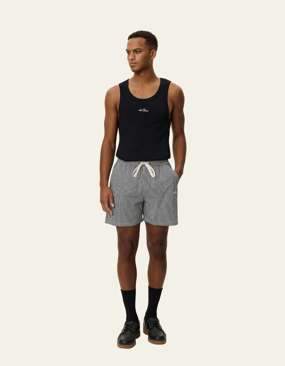 LES DEUX STAN STRIPE SWIMM SHORT