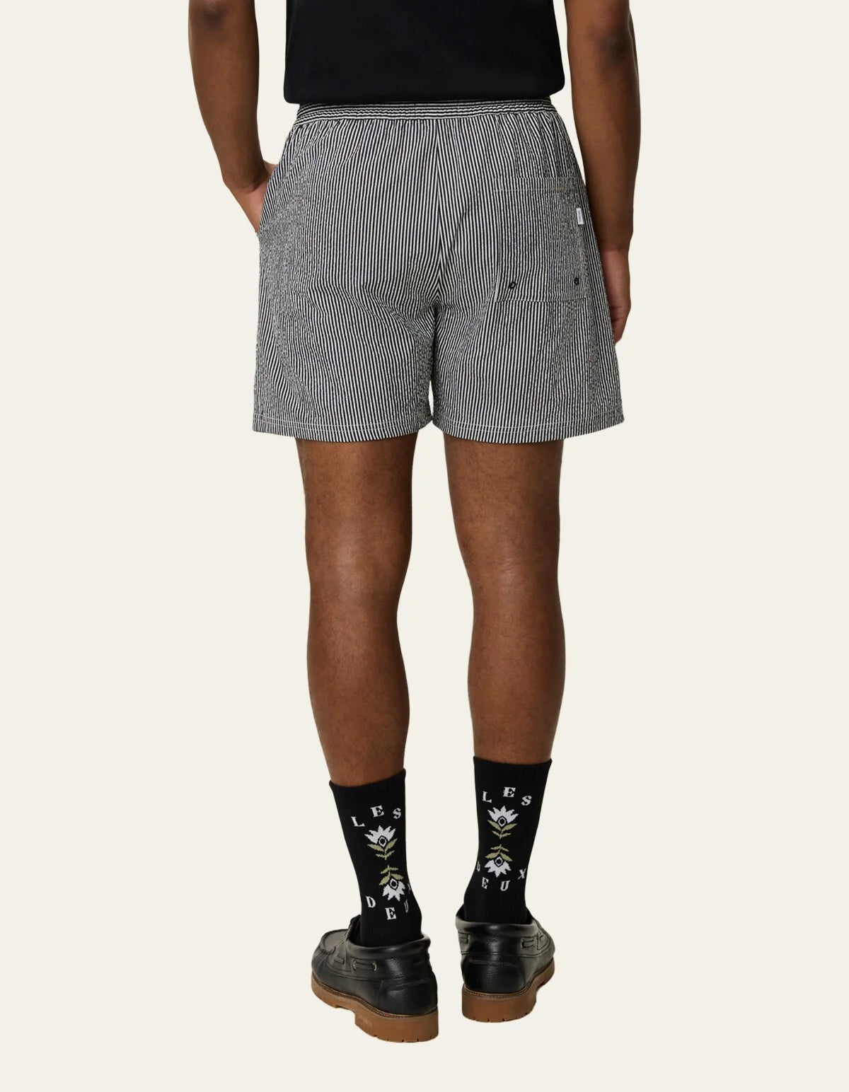 LES DEUX STAN STRIPE SWIMM SHORT