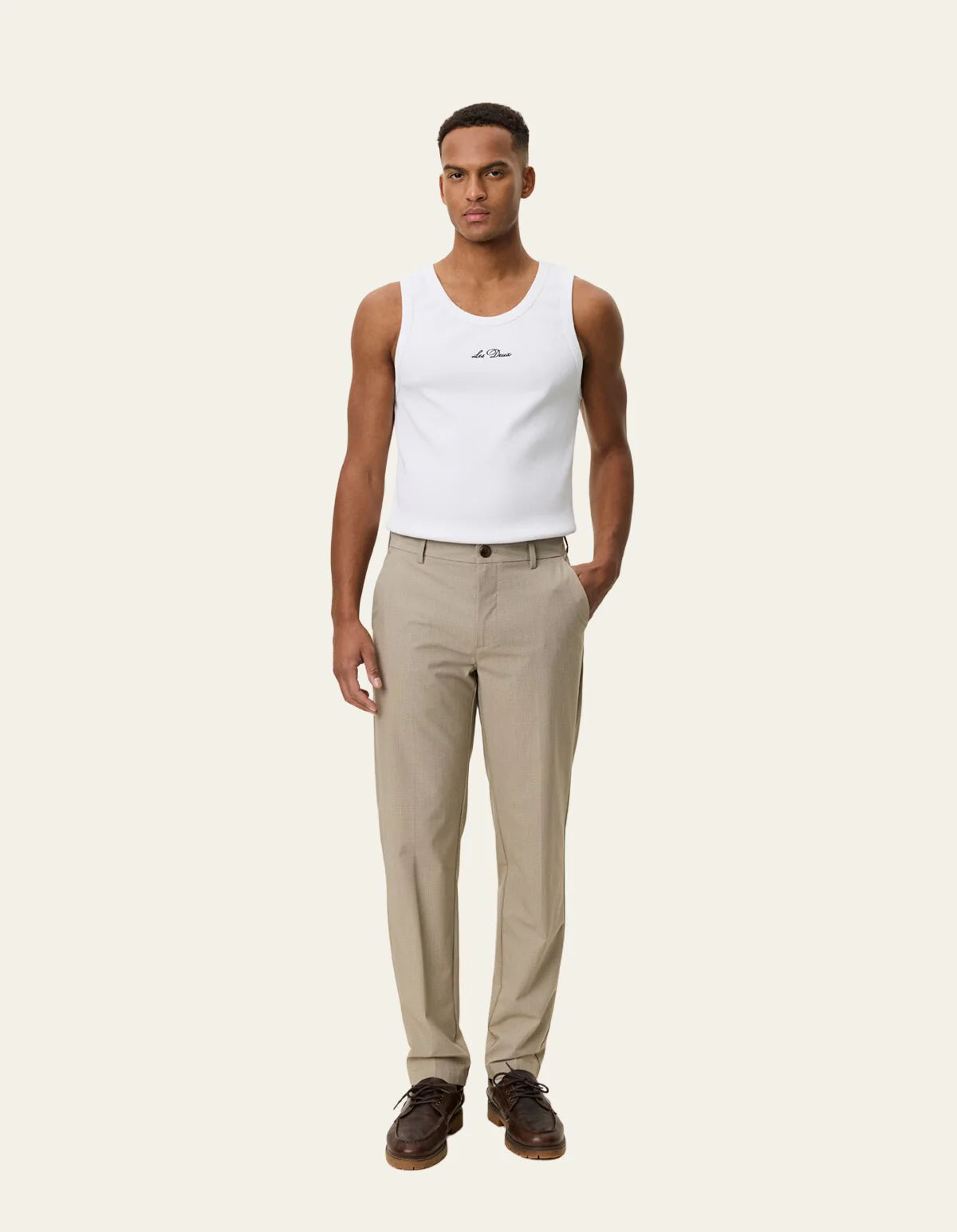 LES DEUX COMO REG MINI CHECK PANTS